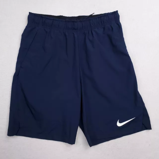 Nike Shorts Mens Small Blue Navy Running Gym Training Woven 9" Dri Fit