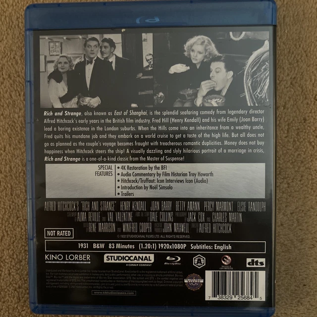 RICH & STRANGE (Bluray, 1931) Region A (America) £8.00 PicClick UK