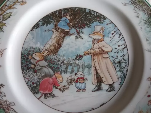 Foxwood Tales Winter Plate Villeroy & Boch 1994 Cynthia & Brian Paterson 3