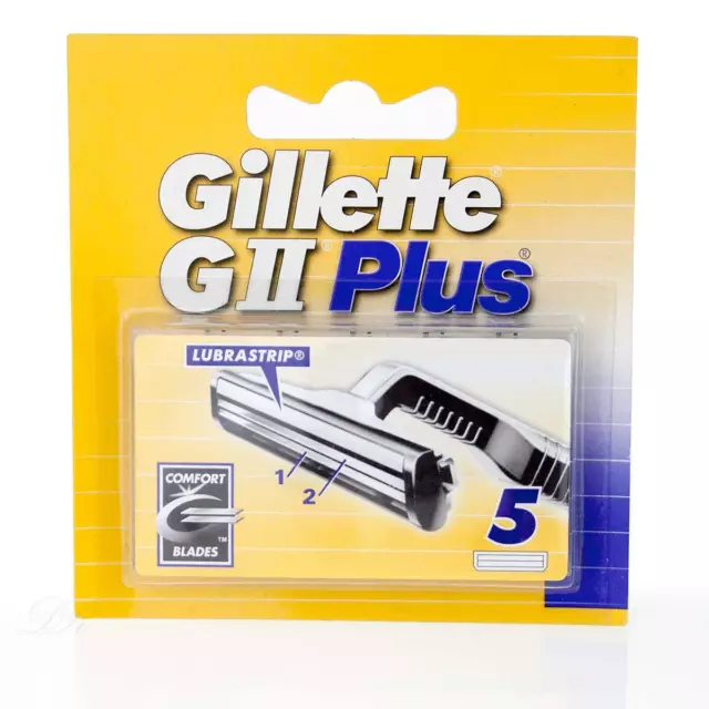 Gillette GII Plus - G2 Plus Klingen - Rasierklingen 5 stück