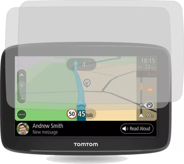 2x Displayschutzfolie KLAR für TomTom GO Basic 6 Zoll