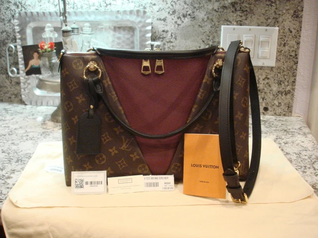 Louis Vuitton Monogram V Tote MM Bordeaux Noir