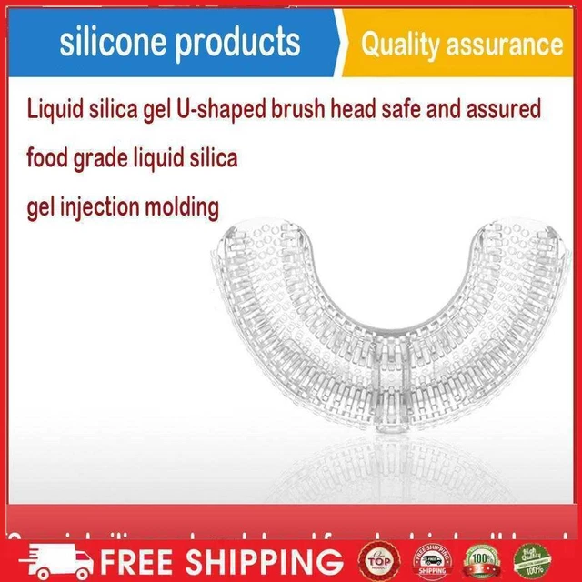 360 Degrees Electric Toothbrush Automatic Ultrasonic Teeth Brush Silicone Head