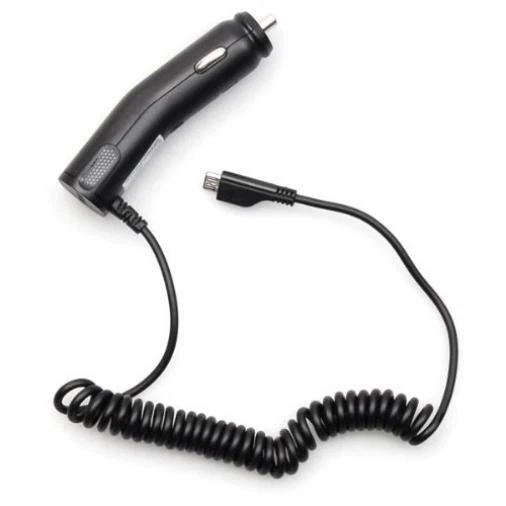 CAR CHARGER MICRO-USB COILED CABLE POWER ADAPTER DC SOCKET for PHONES & TABLETS