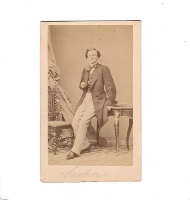 Ludwig Angerer CDV Foto Anton Ascher / dt. Theater-Schauspieler - Wien 1860er