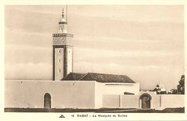 Cpa Photo Maroc Rabat La Mosquee Du Sultan