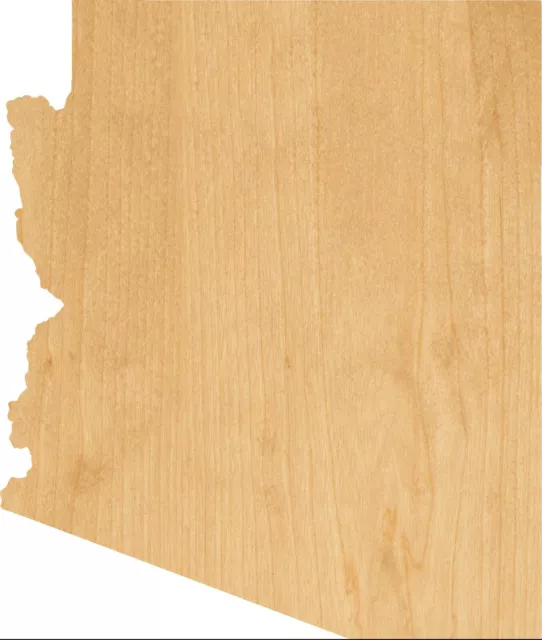 Arizona Laser Cut Out Wood Shape Craft Supply - Woodcraft Cutout