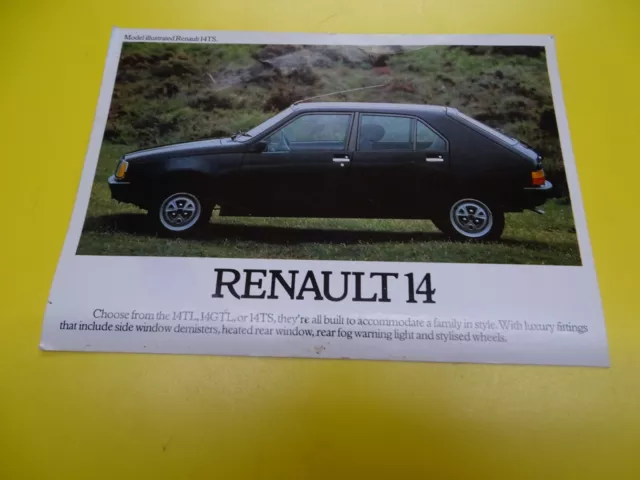 SELTENES JOBSET DER 1980ERer BÜNDEL KLASSISCHER RENAULT-MAGAZINE & BROSCHÜREN STIRLINGMOOS 3