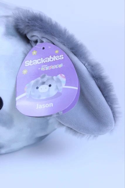 Squishmallow 12 Pollici Jason L'asino Rosso, Peluche Morbido E Collezionabile - Foto 4