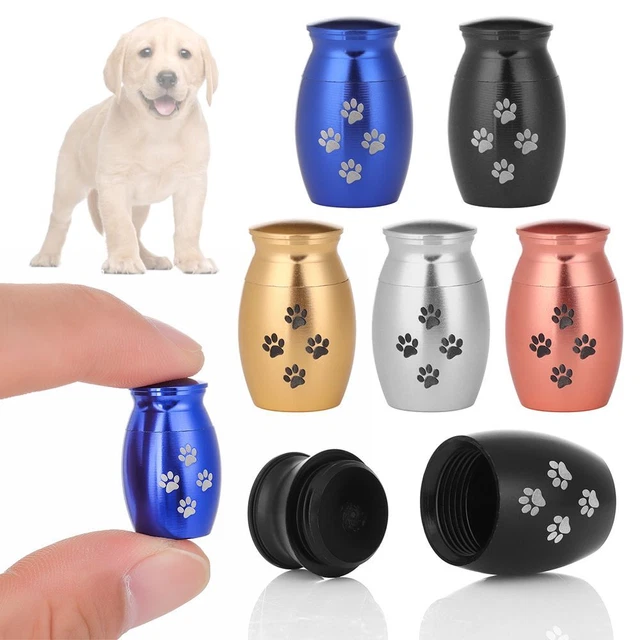 Alloy Cat Dog Paw Print Keepsake Beloved Pet Pet Cremation Urns Ashes Holder