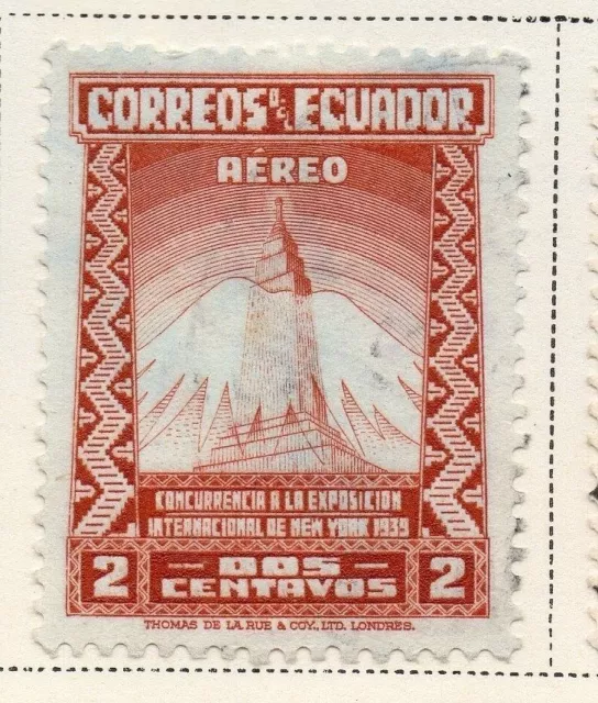 Ecuador 1938-39 Early Issue Fine Used 2c. 003795