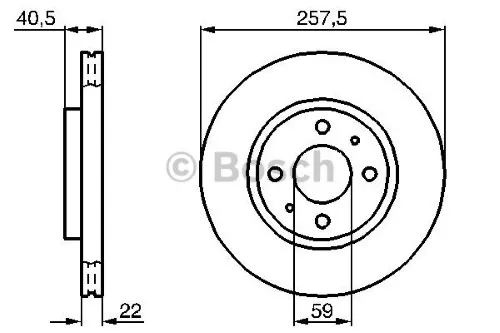 DISCHI FRENO E PASTIGLIE BOSCH LANCIA Y YPSILON 1.3 - 1.4 dal 2003 al 2012 ANT 2