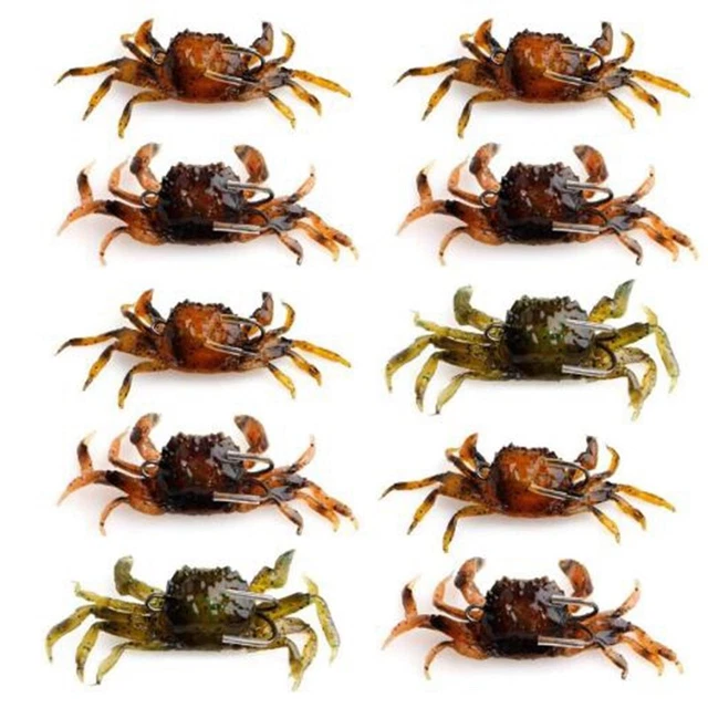 3X(10 PIÈCES SÉRIES Appâts de Crabe, Appâts Souples de Crabe de 3X(10 PIÈCES SÉRIES Appâts de Crabe, Appâts Souples de Crabe de