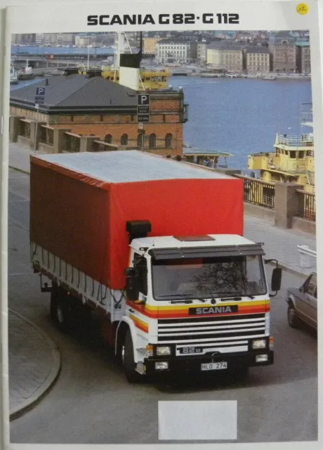 Brochure camion SCANIA G 82 . G 112 de 11 / 1982