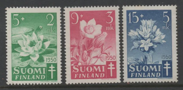 Finland 1950 Tuberculosis Relief Fund set of 3 Mint Hinged