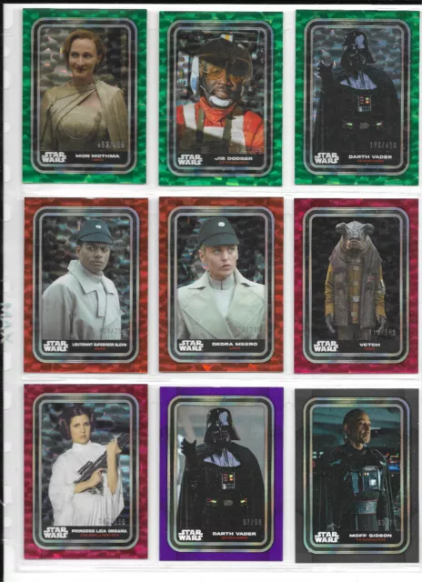 2023 Topps - Star Wars Flagship - Parallel & Short Print Card Selection NM