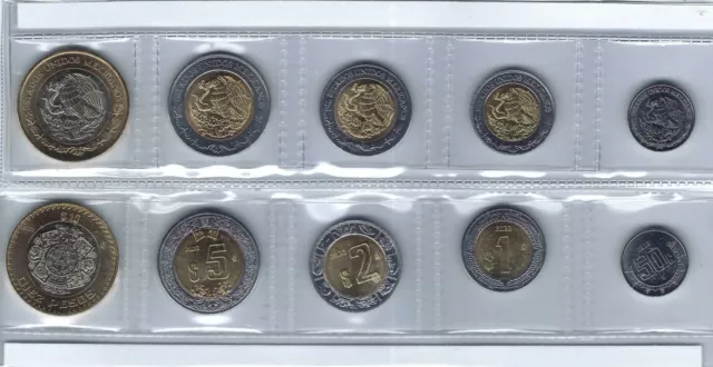 2023 Mexico Brilliant Uncirculated Five Coin Year Set in Nice Display!