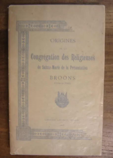 congrégation des religieuses de Sainte-Marie. Broons.