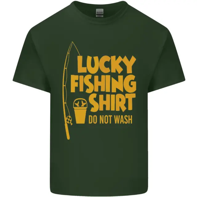 T-shirt top da uomo in cotone Lucky Fishing Fisherman divertente 11