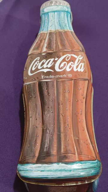 Coca Cola Bottle Shaped Tin Box 1996 