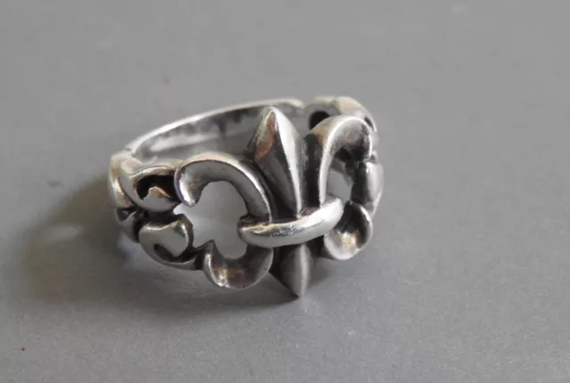 wonderful FLEUR DE LIS sterling silver ring New Orleans Savannah Mobile  7