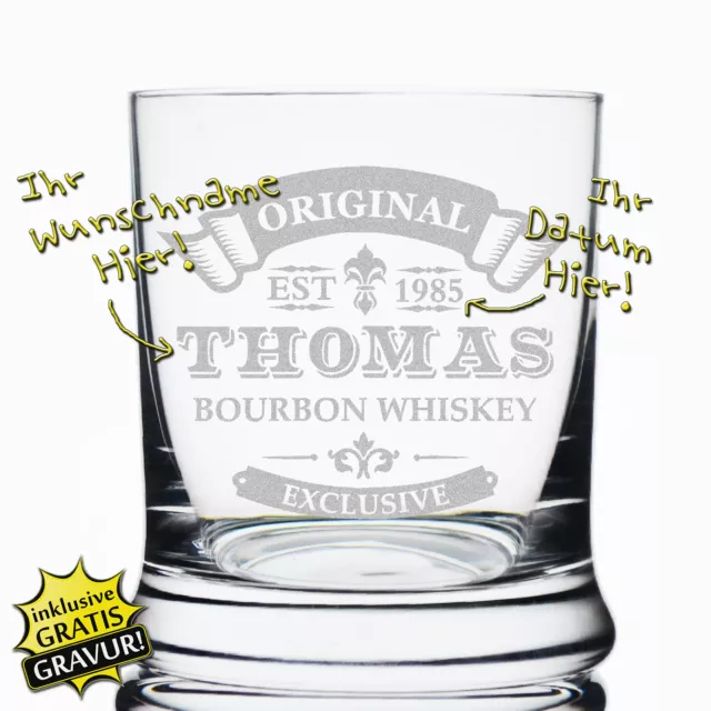 Leonardo Whiskyglas mit Gravur Whisky Glas personalisiert mit Name Geschenkidee