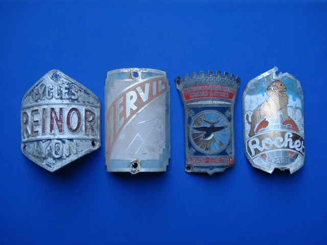 Plaque vélo ancienne Identification France bicyclette headbadge