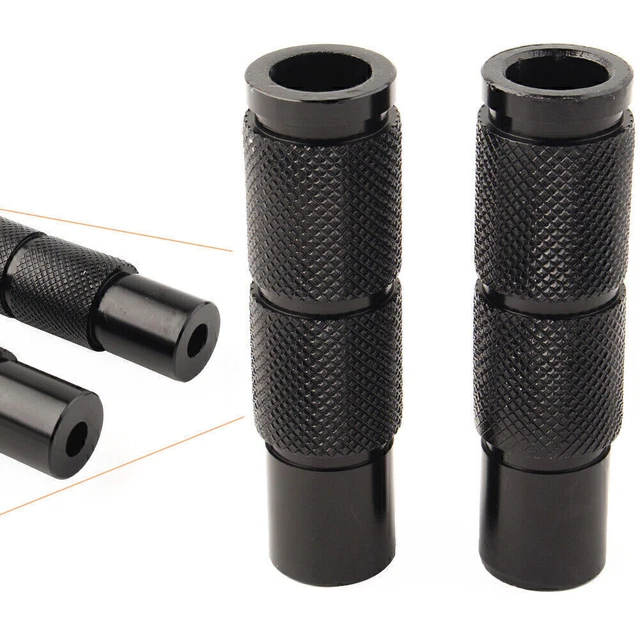 Blakc CNC Universal Motorcycle Bike Foot Pegs Footpegs Rear Set Pedals Racing