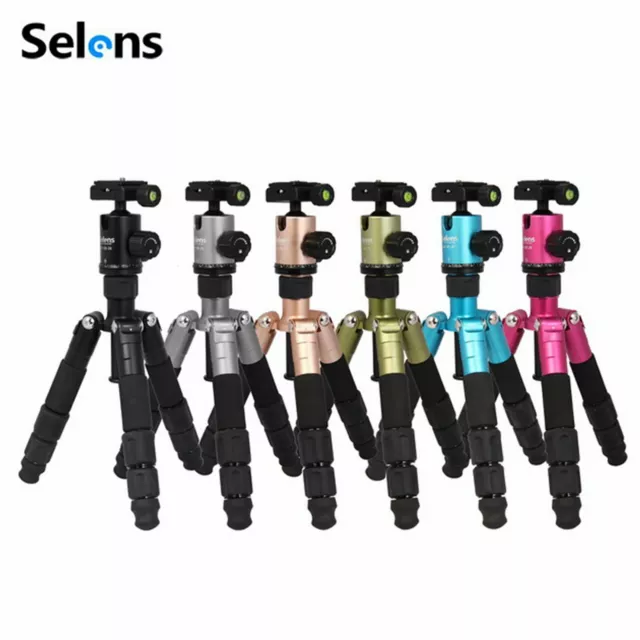 Selens 50cm Aluminum DSLR Camera Tripod Monopod Mini Stand W/ Ball Head Spike