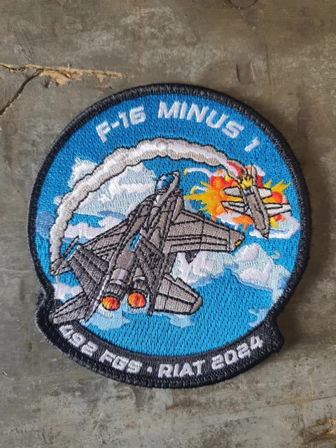RIAT 2024 F16 Lakenheath 492 Squadron USAF Patch F-15 Embroidered ...