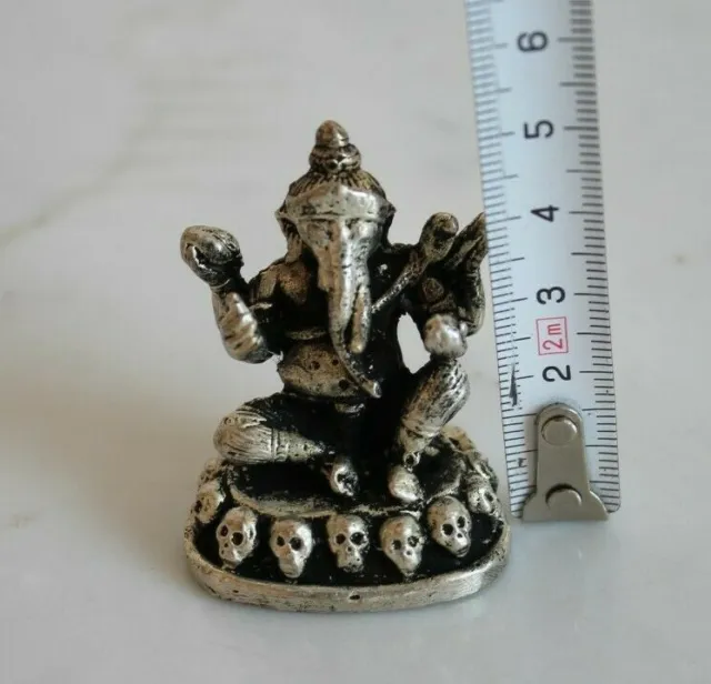 alte Hindu Ganesha Elefant Weißbronze.