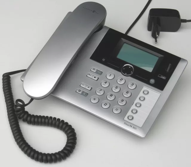 Telekom Sinus PA 302i silber ▪ ISDN-Komforttelefon, DECT, Anrufbeantw., DECT,AB