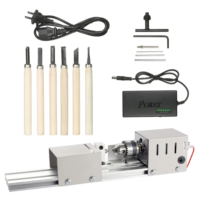 100W 110-240V Beads Grinding Polishing Machine Lathe DIY Woodworking Tool D5K8