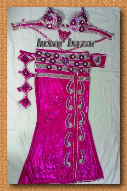 Traje de danza del vientre profesional egipcio, vestido de danza del...