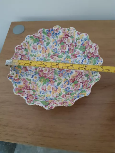 Vintage James Kent Ltd "Apple Blossom Fluted Dish - USED