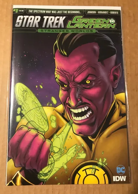 Star Trek Green Lantern Stranger Worlds #1 Cover B Stott Sub IDW DC Comics NM