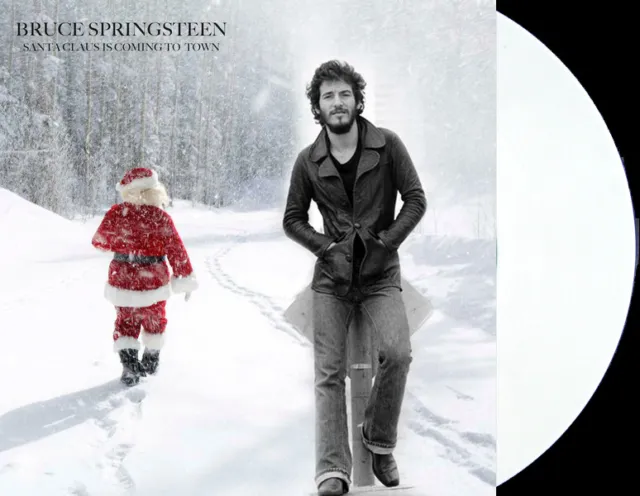 BRUCE SPRINGSTEEN 7" Santa Claus Is Coming To Town WHITE VINYL NUMBERED 1000 Ltd