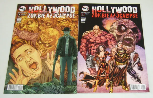 Hollywood Zombie Apocalypse #1-2 VF/NM complete series - all A variants set lot
