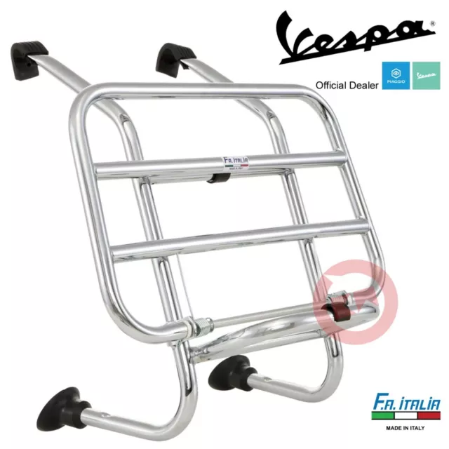 F.a. Portapacchi Anteriore Cromato Con Tiranti Per Vespa Px 125 150 200