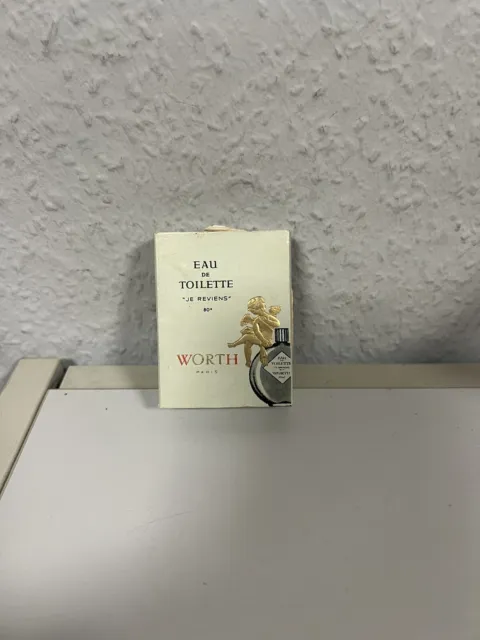 sehr seltene Parfum Miniatur JE REVIENS von WORTH PARIS EdT 2 ml in OVP 3