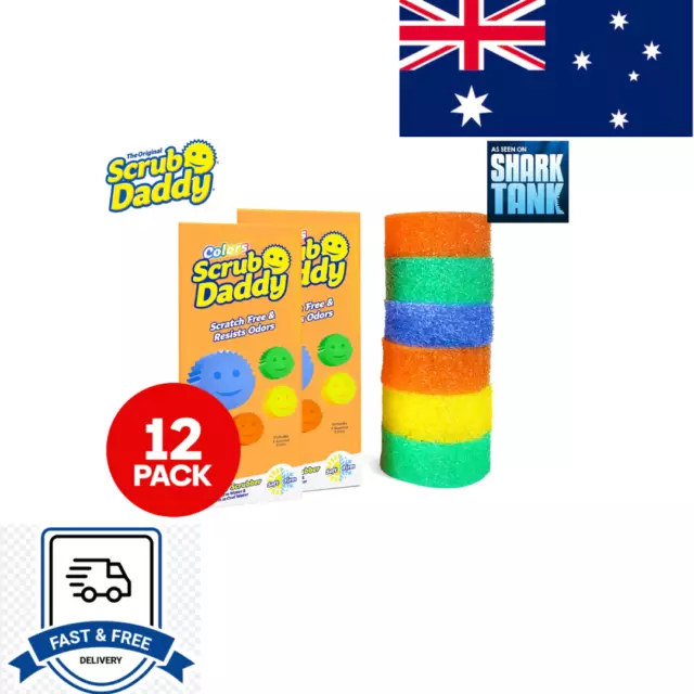 2 x 6pk Scrub Daddy Colours Scrubber