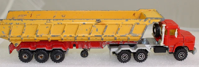 Majorette Promo Texaco 1980 - Camion Scania Benne Magirus - Échelle 1/65