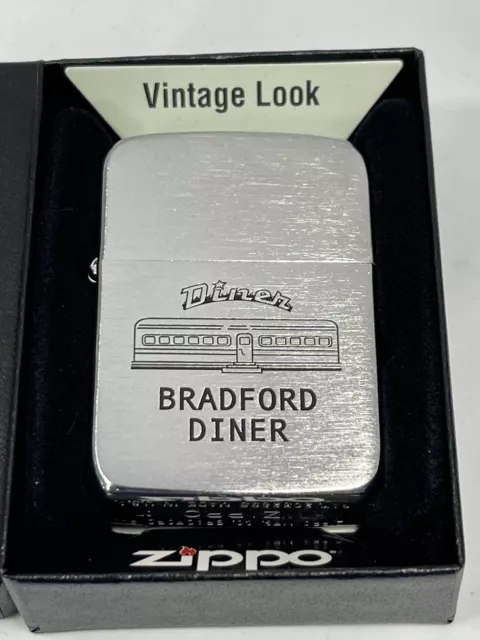 Zippo 2007 Bradford Diner 1941 Replica Lighter Unfired In Box V751