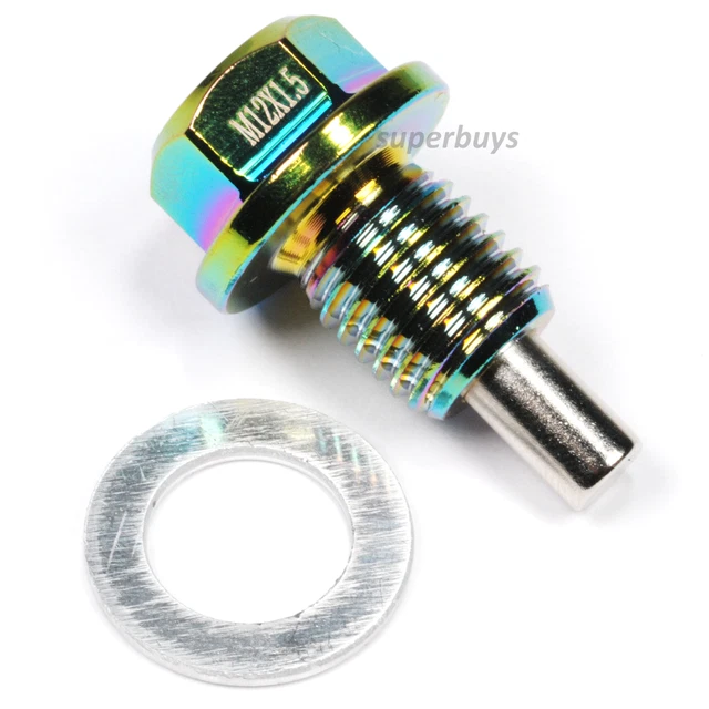 M12 X 1.25 Magnetic Oil Drain Sump Plug HEL Aluminium