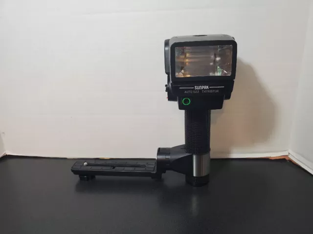 Sunpak Auto 522 Thyristor Handle Mount Flash Vintage Camera Flash