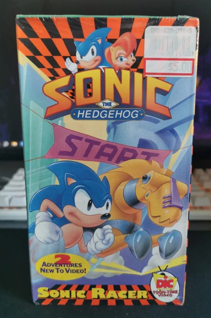 SONIC THE HEDGEHOG Sonic Racer VHS 1994 New Sealed Sega Rare 40 00 sonic-the-hedgehog-sonic-racer-vhs-1994-new-sealed-sega-rare-40-00
