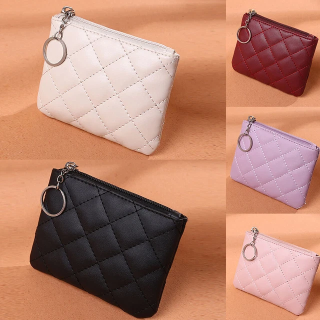 GreSel Portafoglio Donna In SimilPelle, Nero con 2 Cerniere Zip e