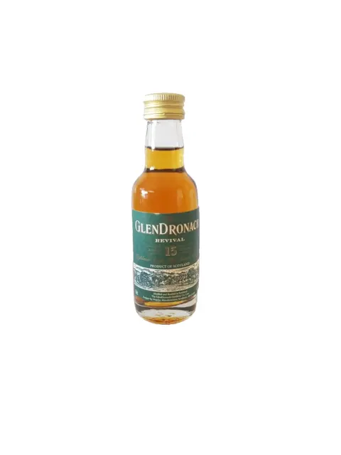 Glendronach 15 Years Old Single Malt Whisky Miniature 50mL Circa 2013 (46% ABV )