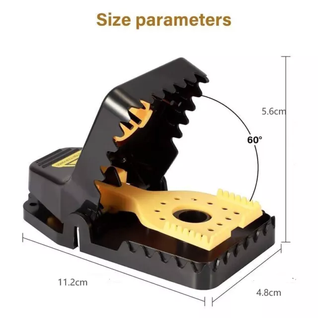 4/6 Stück Profi Mausefalle Schlagfalle – Verbesserte Faux Käse Pedal Mausefalle 2