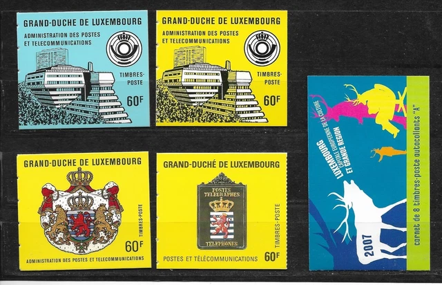 Luxemburg Markenheftchen postfrisch ** gestempelt, AUSWAHL  (MHE 1047/1053